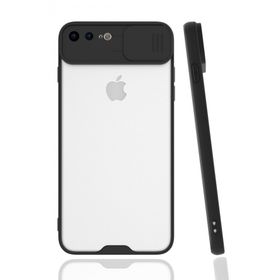 Nevarium Apple iPhone 7 Plus Uyumlu Kamera Korumalı Lensli Silikon Kılıf