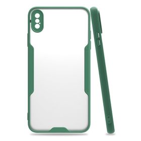 Nevarium Apple iPhone XS Max Platin Tam Koruma Şık Silikon Kapak Kılıf