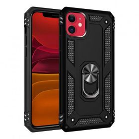 Nevarium iPhone 11 Sofya Yüzüklü Standlı Silikon Kılıf