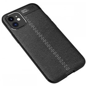 Nevarium iPhone 12 Mini Focus Deri Görünümlü Silikon Kılıf Kapak