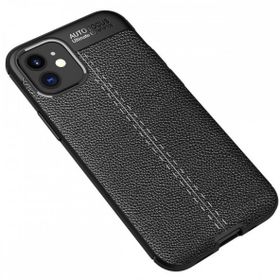 Nevarium iPhone 12 Mini Focus Deri Görünümlü Silikon Kılıf Kapak