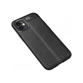 Nevarium iPhone 12 Mini Focus Deri Görünümlü Silikon Kılıf Kapak