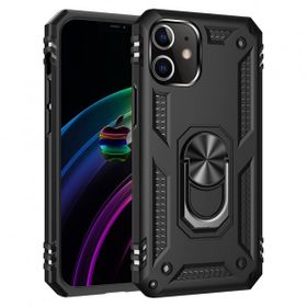 Nevarium iPhone 12 Mini Sofya Yüzüklü Standlı Korumalı Kılıf