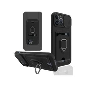 Nevarium iPhone 13 Pro Max Zuma Kartvizit Yüzüklü İpli Silikon Kılıf