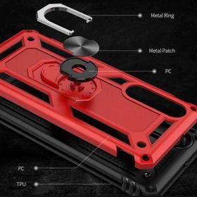 Nevarium iPhone 7 Plus Sofya Yüzüklü Standlı Silikon Kılıf