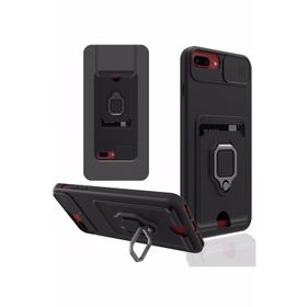 Nevarium iPhone 8 Plus Zuma Kartvizitli Yüzüklü İpli Silikon Kılıf