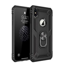 Nevarium iPhone X Sofya Yüzüklü Standlı Silikon Kılıf