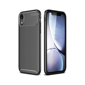 Nevarium iPhone XR Focus Karbon Silikon Esnek Kapak Kılıf
