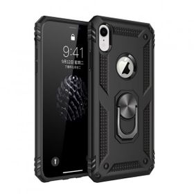 Nevarium iPhone XR Sofya Yüzüklü Standlı Silikon Kılıf