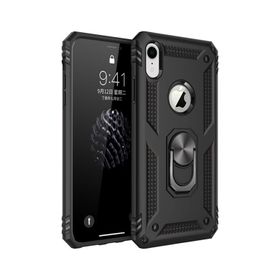 Nevarium iPhone XR Sofya Yüzüklü Standlı Silikon Kılıf