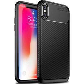 Nevarium iPhone XS Focus Karbon Esnek Kapak Silikon Kılıf