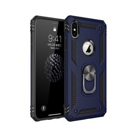 Nevarium iPhone XS Max Sofya Yüzüklü Standlı Silikon Kılıf