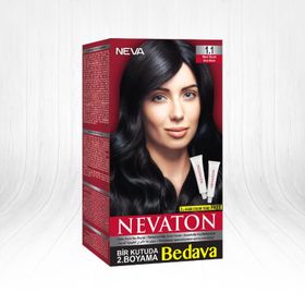 Nevaton 1.1 Mavi Siyah Kalıcı Krem Saç Boyası