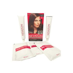 Nevaton 5.0 Açık Kahve 2'li Kalıcı Krem Saç Boyası