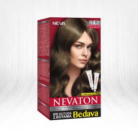 Nevaton 7.11 Kumral Yoğun Küllü Kalıcı Krem Saç Boyası