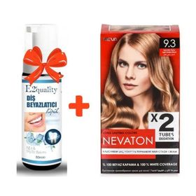 Nevaton Kalıcı Krem Saç Boyası 9.3 Altın Sarısı+E2'Quality Diş Beyazlatıcı Köpük