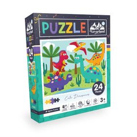 Neverland Cute Dinosaurs 24 Pieces Jigsaw Sevimli Dinozorlar Puzzle