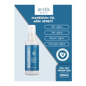 Nevfix Beauty Magnesium Oil 200 ml Magnezyum Yağı Ağrı Spreyi