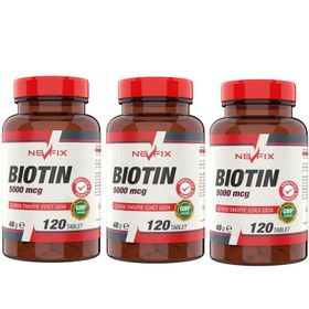 Nevfix Biotin 5000 mcg 120 Tablet