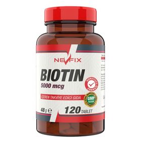 Nevfix Biotin 5000 mcg İçeren 120 Tablet