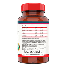 Nevfix Coenzyme Q10 200 mg Resveratrol 120 Tablet