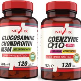 Nevfix Glucosamine Chondroitin MSM 120 Tablet + Coenzyme Q10 200 mg 120 Tablet