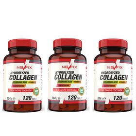 Nevfix Hydrolyzed Collagen Hyaluronic Acid Vitamin C 120 Tablet
