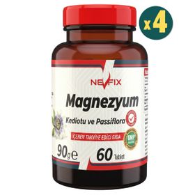 Nevfix Magnezyum Kedi Otu Passiflora 4x60 Tablet
