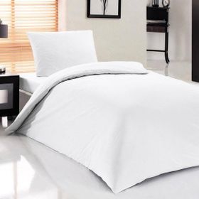 Nevresim Dünyası 160 x 220 cm Beyaz Otel Tipi Tek Kişilik Nevresim Takımı