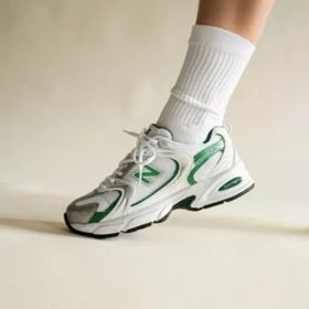 New Balance 530 White Nightwatch Green Spor Ayakkabı