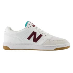 New Balance BB480LFT Beyaz - Bordo Unisex Spor Ayakkabı