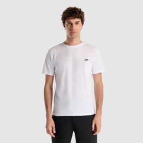 New Balance MNT1537-WT Beyaz Yuvarlak Yaka Erkek T-shirt