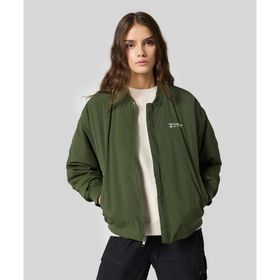 New Balance WJ33507-KOU-343 Yeşil Linear Heritage Woven Bomber Jacket Kadın Ceket