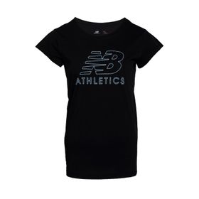 New Balance WPS003-BK Nb Athletics Womens Tee Kadın T-Shirt