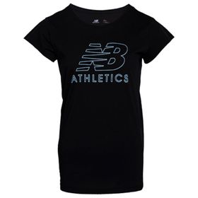 New Balance WPS003-BK Nb Athletics Womens Tee Kadın T-Shirt