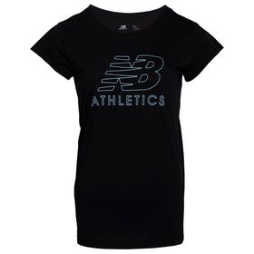 New Balance WPS003-BK Nb Athletics Womens Tee Kadın T-Shirt