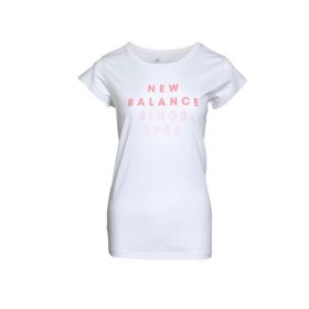 New Balance WPS004-WT Beyaz Kadın T-shirt