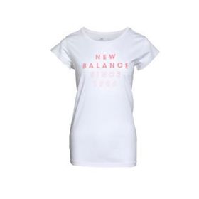 New Balance WPS004-WT Beyaz Kadın T-shirt