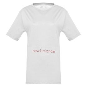 New Balance WTT1955 WT Glitter Beyaz Kadın Tişört