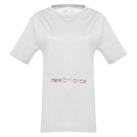 New Balance WTT1955 WT Glitter Beyaz Kadın Tişört