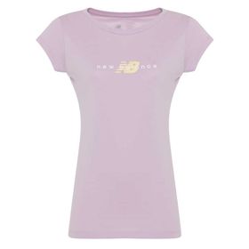 New Balance WTT2033-PBR Mor Kadın T-shirt