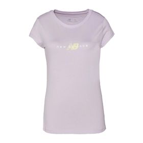 New Balance WTT2033-PBR Mor Kadın T-shirt