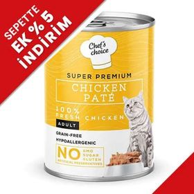New Chefs Choice 400 gr Pate Chicken Tavuklu Tahılsız Ezme Kedi Yaş Maması