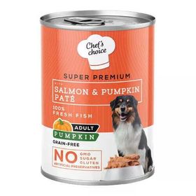New Chefs Choice Pumpkin Pate Somon Balkabak ve Sebzeli 400 gr Köpek Yaş Maması