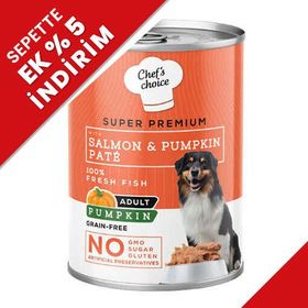 New Chefs Choice Pumpkin Pate Somon Balkabak ve Sebzeli 400 gr Köpek Yaş Maması