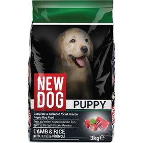 New Dog Kuzu Etli Pirinçli 3 kg Yavru Köpek Maması