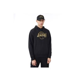 New Era 60284705NBA FOIL PRINT HOODY LOSLAK Kapüşon Yaka Siyah Erkek Sweatshirt
