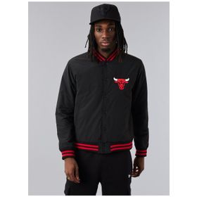 New Era 60284773TEAM LOGO BOMBER JACKET CHI Siyah Erkek Mont