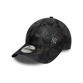 New Era 60758986-001 New York Yankees Camo Flawless Pin 9Forty Siyah Unisex Şapka