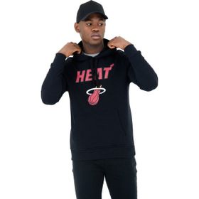 New Era Team Logo Po Hoody Miahea Blk Kapüşonlu Normal Kalıp Düz Siyah Erkek Sweatshirt